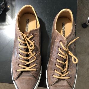 Men’s Converse Motorcycle Brown Leather size 9
